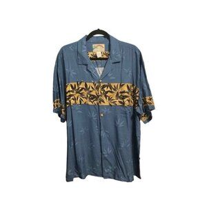 PARADISE FOUND Shirt Hawaiian Button Down sz. XLarge